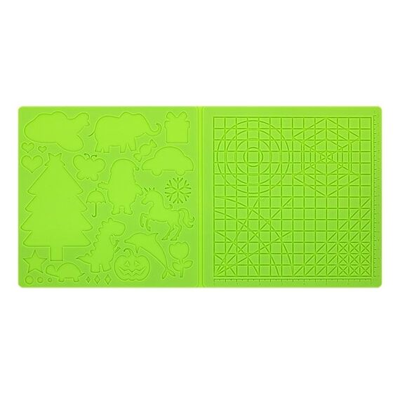 Tappetino per modello di pittura fai-da-te in silicone con penna per stampa 3D, specifica: verde grande