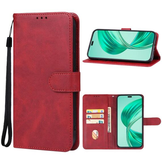 Custodia per telefono in pelle Honor X8b (rossa)