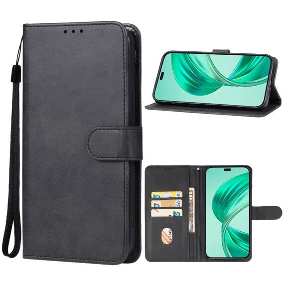 Custodia per telefono in pelle Honor X8b (nera)
