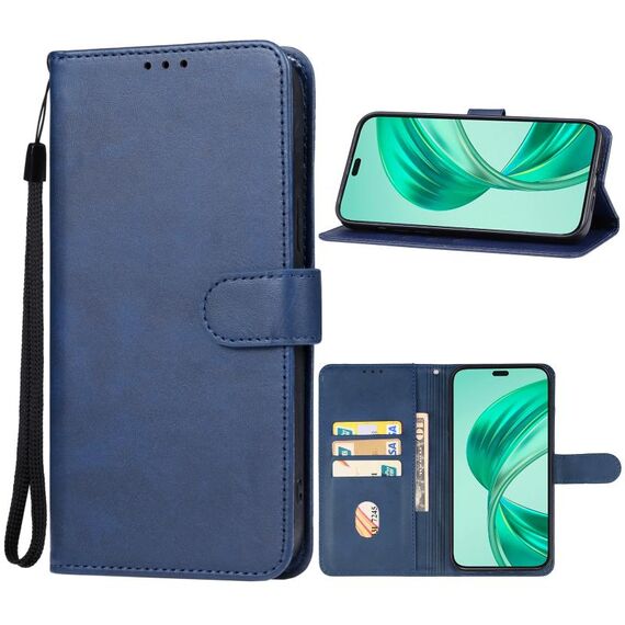 Custodia per telefono in pelle Honor X8b (blu)
