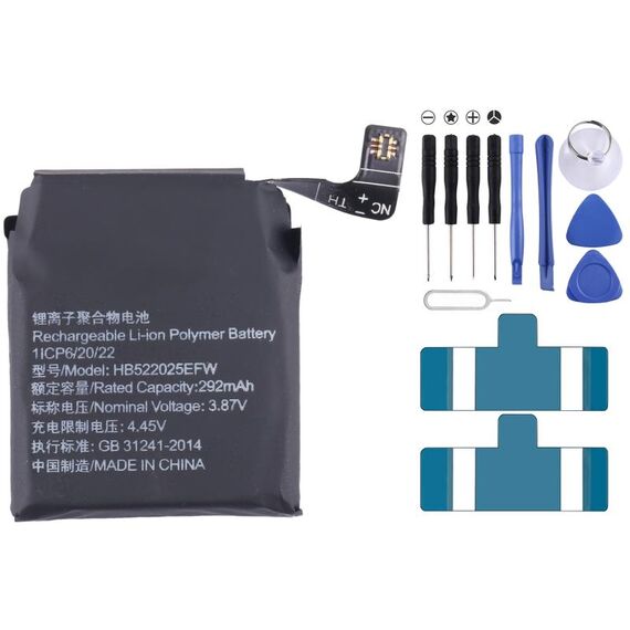 Per Huawei Watch GT 3 42mm Sostituzione batteria HB522025EFW 292mAh