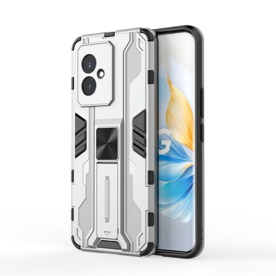 Custodia per telefono TPU ibrida per PC Honor 100 Supersonic Armor (argento)