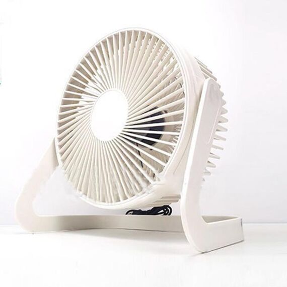 Ventilatore elettrico mini USB da tavolo (bianco)