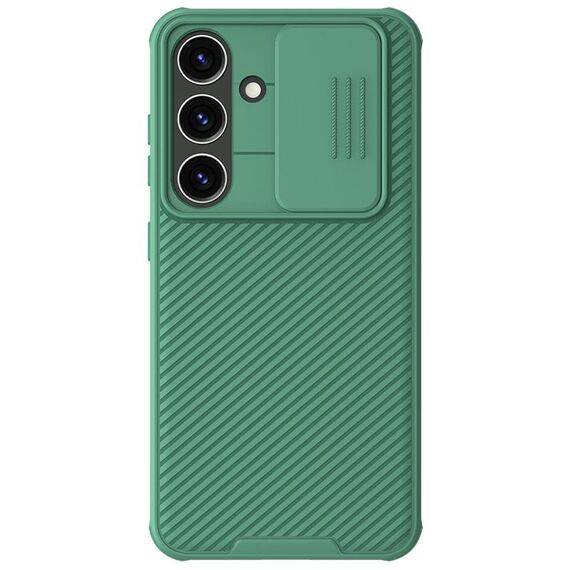 Per Samsung Galaxy S24 5G NILLKIN Black Mirror Pro Series Camshield Custodia per PC (verde)