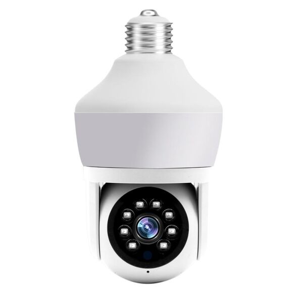 DP43 La telecamera intelligente per la visione notturna con tracciamento del movimento a lampadina supporta l'interfono vocale (bianco)