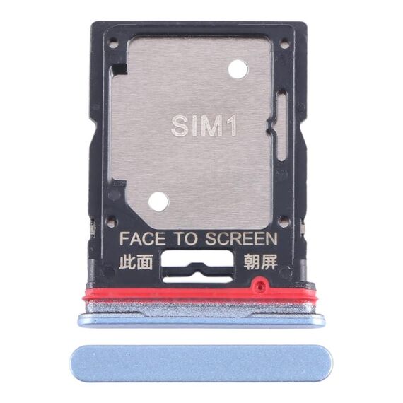 Per Xiaomi Redmi Note 11T Pro Vassoio scheda SIM + Vassoio scheda SIM/Vassoio scheda Micro SD (Blu)