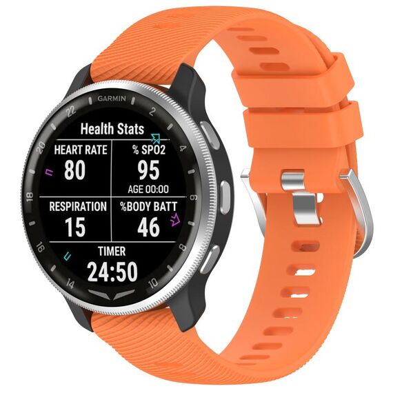 Per cinturino in silicone con trama incrociata Garmin D2 Air X10 da 43 mm (arancione)