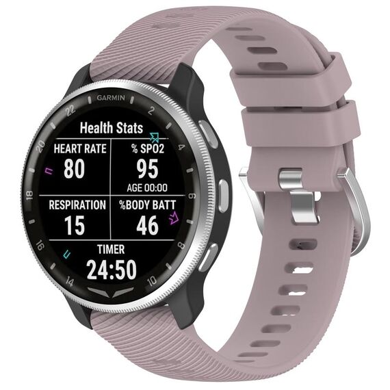 Per cinturino in silicone con trama incrociata Garmin D2 Air X10 da 43 mm (viola)