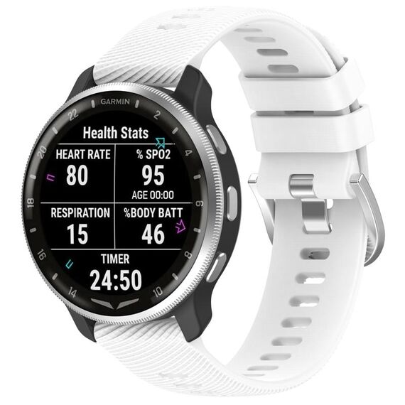 Per cinturino in silicone con trama incrociata Garmin D2 Air X10 da 43 mm (bianco)