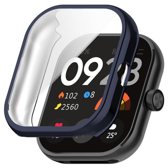 Per Redmi Watch 4 Custodia protettiva per orologio elettrolitico in TPU con pacchetto completo (blu notte)