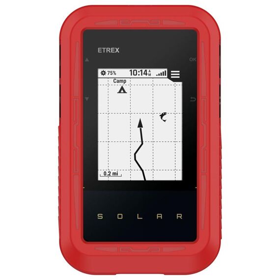 Custodia protettiva in silicone per cronometro solare Garmin eTrex (rossa)