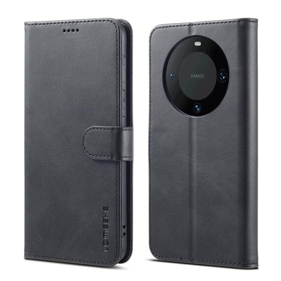 Per Honor X50 LC.IMEEKE Custodia per cellulare in pelle con texture di vitello (nera)