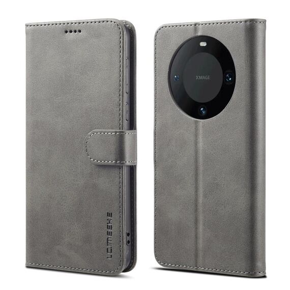 Per Honor X50 LC.IMEEKE Custodia per telefono in pelle con texture di vitello (grigio)
