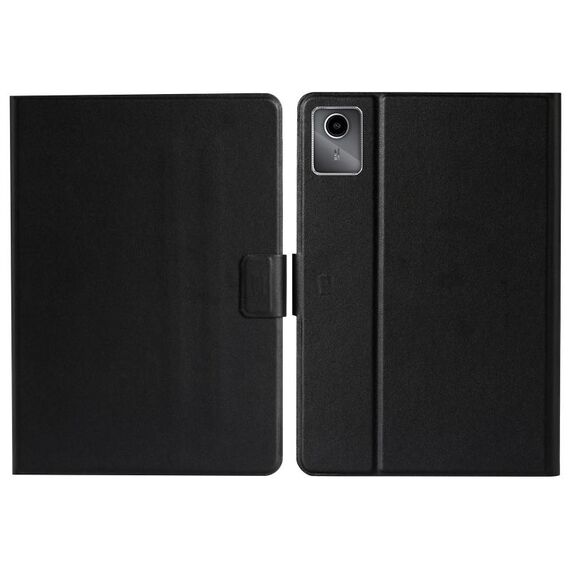 Per Lenovo Tab M11/Xiaoxin Pad 11 2024 Custodia per tablet in pelle astuta di colore puro (nero)