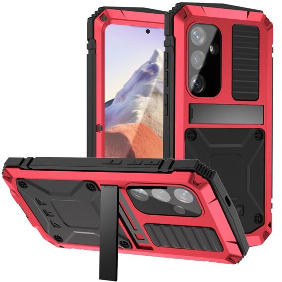 Per Samsung Galaxy S24 5G R-JUST Life Custodia impermeabile antipolvere antiurto (rossa)