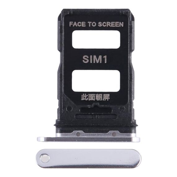 Per Xiaomi 13 Vassoio scheda SIM + Vassoio scheda SIM (Argento)
