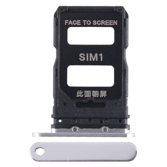 Per Xiaomi 13 Pro Vassoio scheda SIM + Vassoio scheda SIM (Argento)