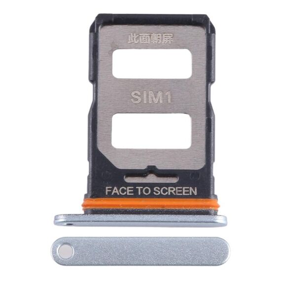 Per Xiaomi Redmi Note 12 Turbo Vassoio scheda SIM + Vassoio scheda SIM (Argento)