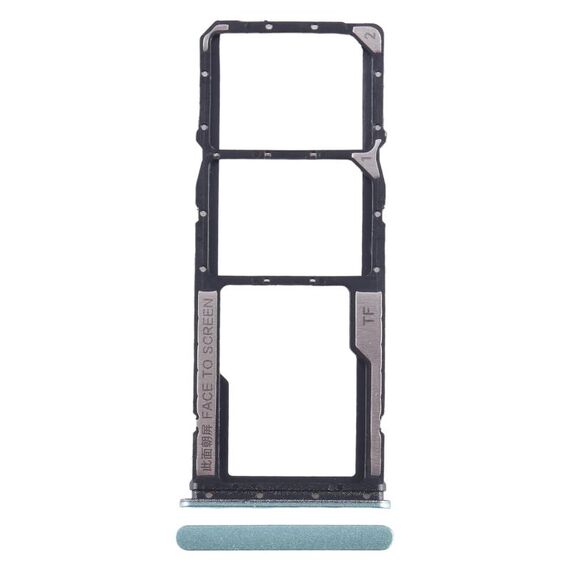 Per Xiaomi Redmi Note 12s Vassoio scheda SIM + Vassoio scheda SIM + Vassoio scheda Micro SD (Verde)
