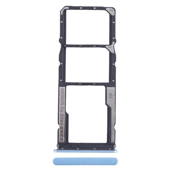 Per Xiaomi Redmi Note 12s Vassoio scheda SIM + Vassoio scheda SIM + Vassoio scheda micro SD (Blu)