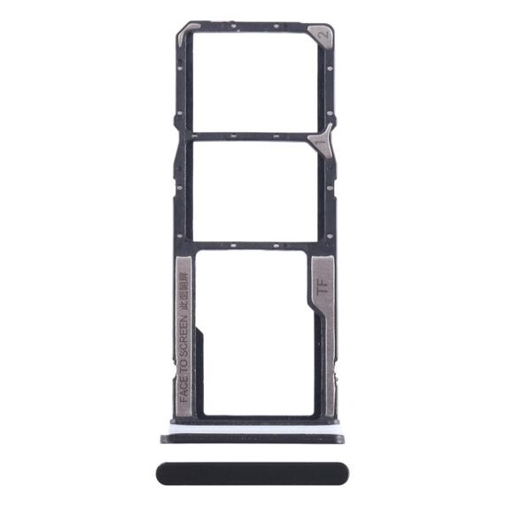 Per Xiaomi Poco C51 Vassoio scheda SIM + Vassoio scheda SIM + Vassoio scheda micro SD (Nero)