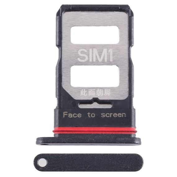 Per Xiaomi Redmi K60 Pro Vassoio scheda SIM + Vassoio scheda SIM (nero)