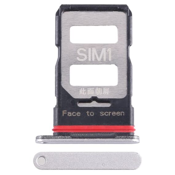 Per Xiaomi Redmi K60 Pro Vassoio scheda SIM + Vassoio scheda SIM (Argento)