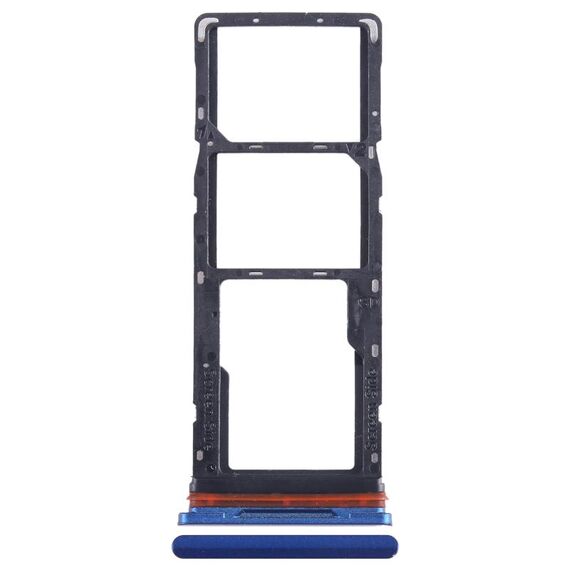 Per Tecno Pop 5 Pro Vassoio scheda SIM + Vassoio scheda SIM + Vassoio scheda Micro SD (Blu)