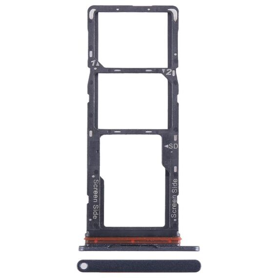 Per Tecno Pop 7 BF6 Vassoio scheda SIM + Vassoio scheda SIM + Vassoio scheda micro SD (Nero)