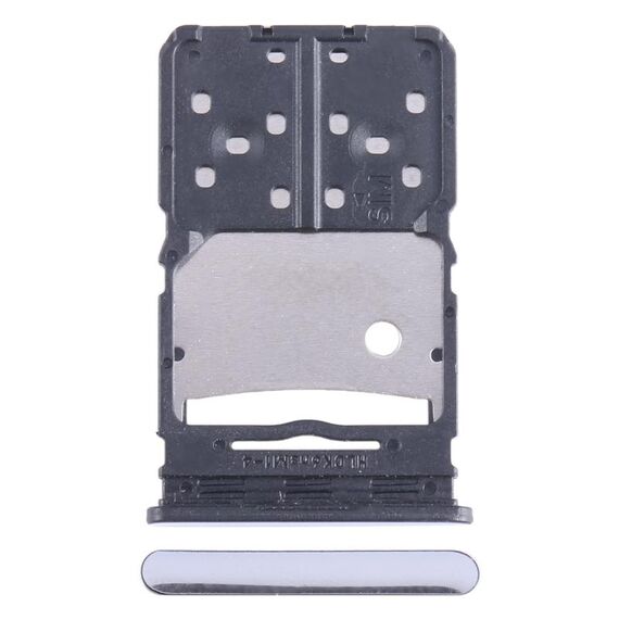 Per Tecno Camon 20 Vassoio scheda SIM + Vassoio scheda Micro SD (Argento)