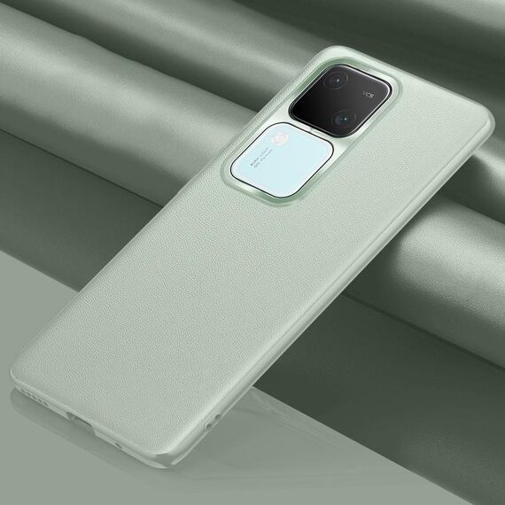 Custodia per telefono antiurto all-inclusive in pelle tinta unita per vivo S18 (verde)