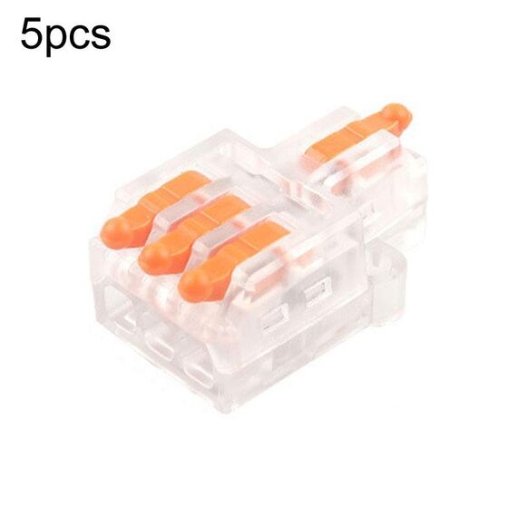 D1-3T Morsettiera a connessione rapida con mini splitter di connessione a cavo di tipo push (arancione)