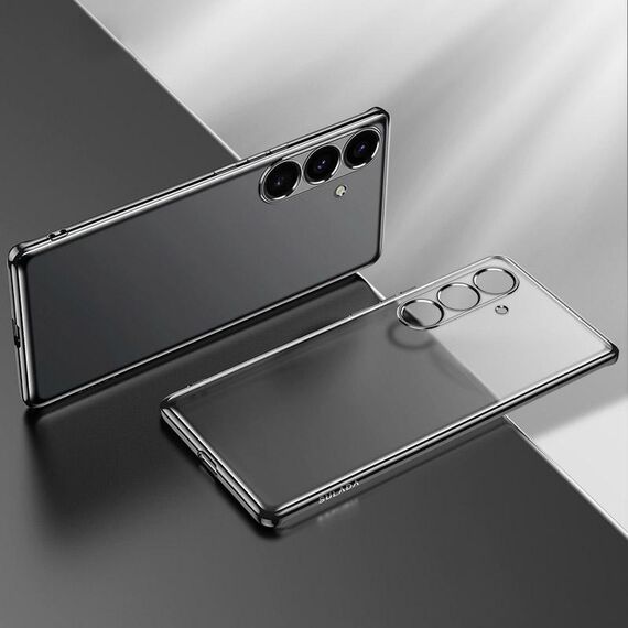 Per Samsung Galaxy S24 5G SULADA Custodia per telefono in TPU satinato galvanico (nero)