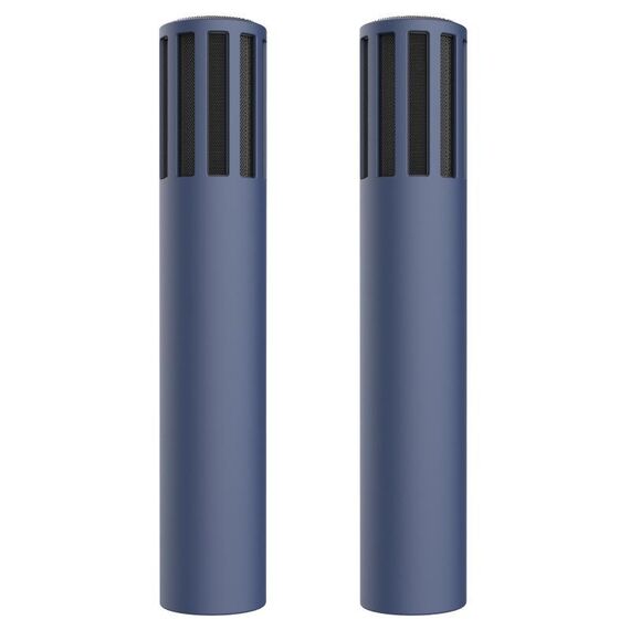 Per microfono Teslamic 1 paio Custodia protettiva in silicone Copertura per microfono wireless (blu notte)