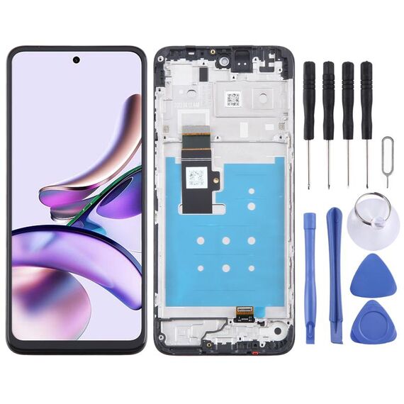 Per Motorola Moto G13 OEM LCD Screen Digitizer assemblaggio completo con cornice