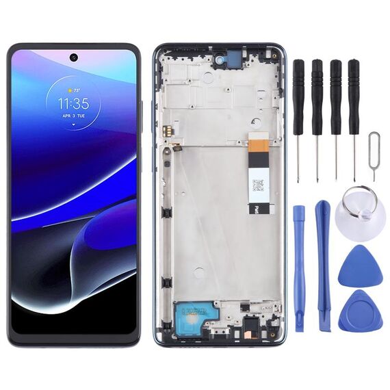 Per Motorola Moto G Stylus 5G 2022 OEM LCD Screen Digitizer assemblaggio completo con cornice (blu)