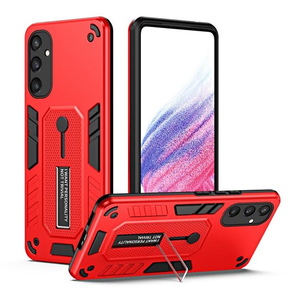 Custodia per telefono con supporto per dito Variety Brave Armor per Samsung Galaxy S24 5G (rosso)