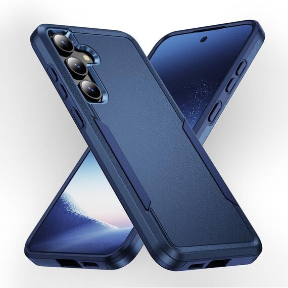 Per Samsung Galaxy S24 5G Pioneer Armor Heavy Duty PC + custodia per telefono in TPU (blu)