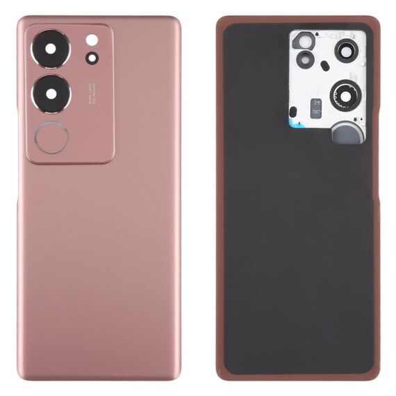 Per vivo V29 Pro Cover posteriore batteria originale con copriobiettivo fotocamera (viola rosso)