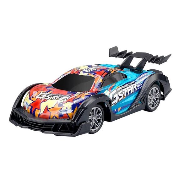 Q170 Auto telecomandata con luci colorate da corsa a quattro ruote motrici (arancione)