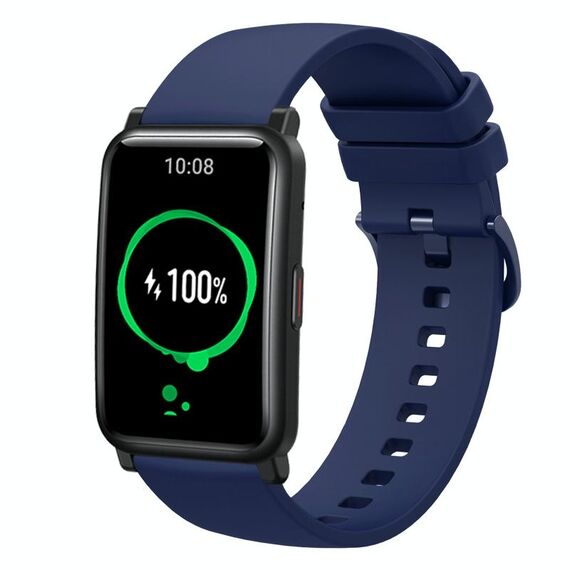 Cinturino per orologio in silicone morbido a tinta unita For Honor Watch ES da 20 mm (blu navy)