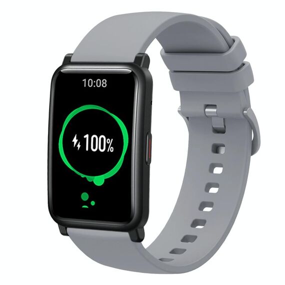 Cinturino per orologio in silicone morbido a tinta unita For Honor Watch ES 20 mm (grigio)