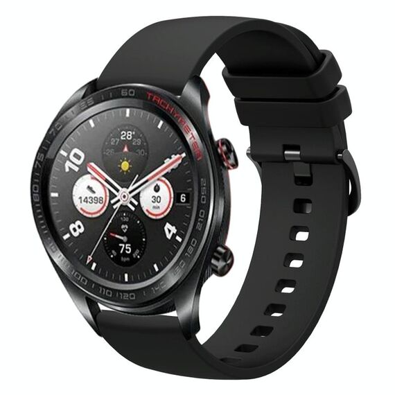 Cinturino per orologio in silicone morbido a tinta unita For Honor Watch Dream da 22 mm (nero)