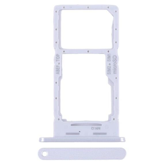 Per Samsung Galaxy A25 5G SM-A256B Vassoio scheda SIM originale + Vassoio scheda SIM/Vassoio scheda Micro SD (Argento)