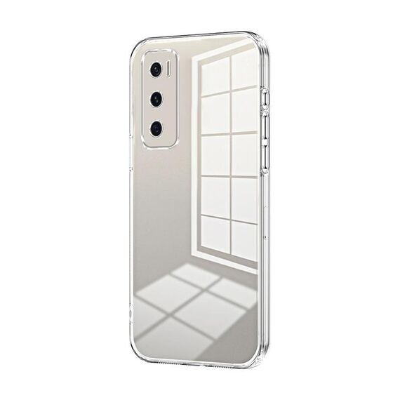 Per vivo V20 SE / Y70 Custodia per telefono con foro fine con placcatura trasparente (trasparente)