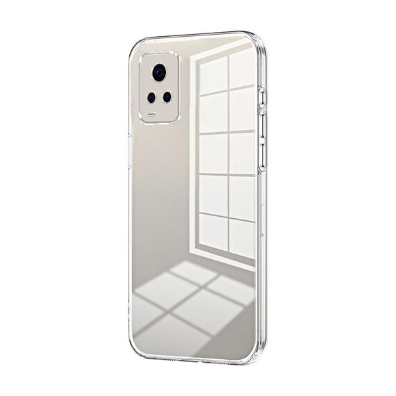 Per vivo S7 / V20 Pro Custodia per telefono con foro sottile con placcatura trasparente (trasparente)