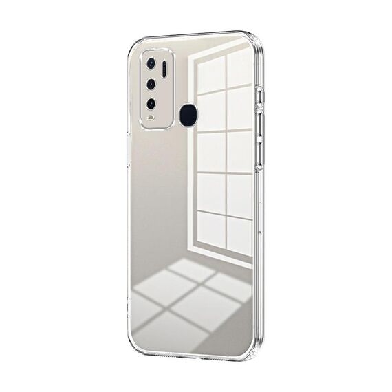 Per vivo Y50 / Y30 Custodia per telefono con foro sottile con placcatura trasparente (trasparente)