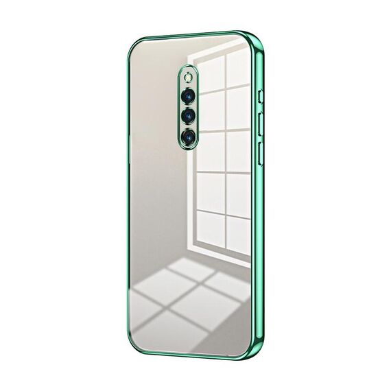 Per vivo X27 Pro Custodia per telefono con foro sottile con placcatura trasparente (verde)