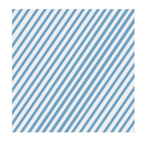 Tovaglietta per alimenti in carta oleata da forno a strisce da 100 fogli/confezione, dimensioni: 30x30 cm (blu)