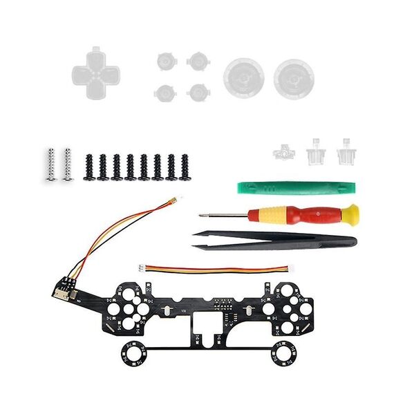 Per controller PS5 Kit pulsanti luce LED Pannello luminoso fai-da-te Set D-pad luminoso B